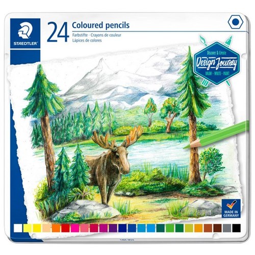 Staedtler Design Journey Colour Pencils, Tin of 24