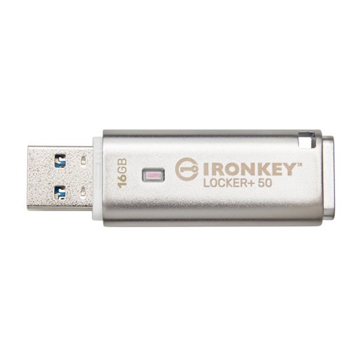 Kingston IronKey Locker Plus 50 Flash Drive 16GB OfficeMax NZ