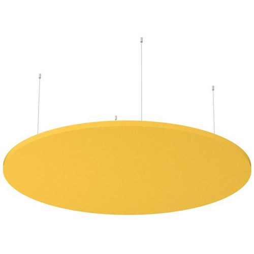 Boyd Visuals Floating Acoustic Ceiling Panel Round 1200mm Yellow