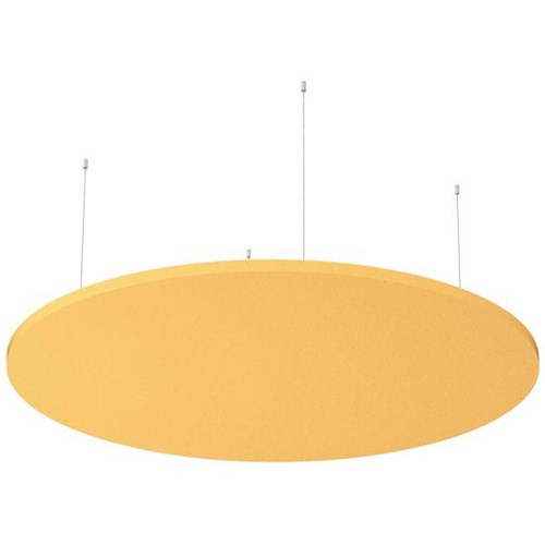 Boyd Visuals Floating Acoustic Ceiling Panel Round 1200mm Mustard