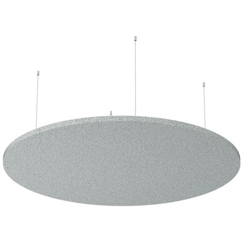 Boyd Visuals Floating Acoustic Ceiling Panel Round 1200mm Dark Silvery Grey