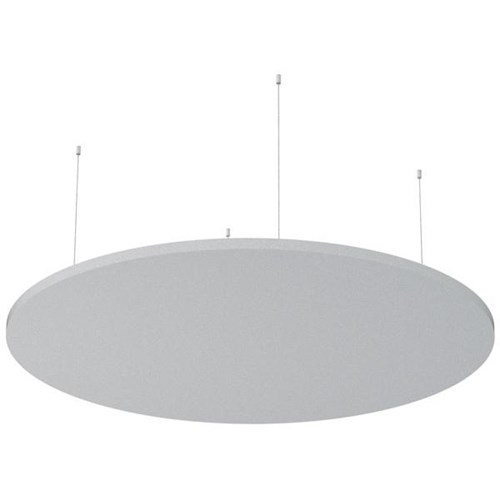 Boyd Visuals Floating Acoustic Ceiling Panel Round 1200mm Light Grey
