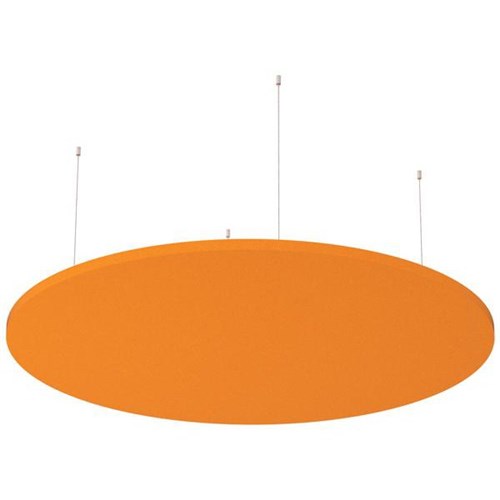 Boyd Visuals Floating Acoustic Ceiling Panel Round 1200mm Orange