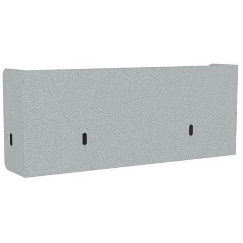 Boyd Acoustic Pod Desk Screen 1200mm Silver Grey