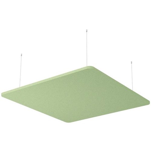 Boyd Visuals Floating Acoustic Ceiling Panel Square 1200x1200mm Leaf Green