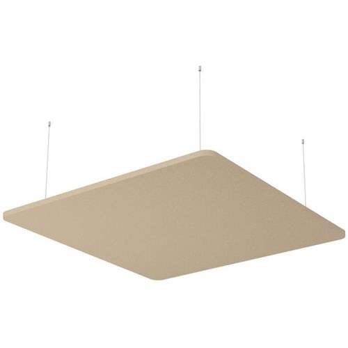 Boyd Visuals Floating Acoustic Ceiling Panel Square 1200x1200mm Dark Camel