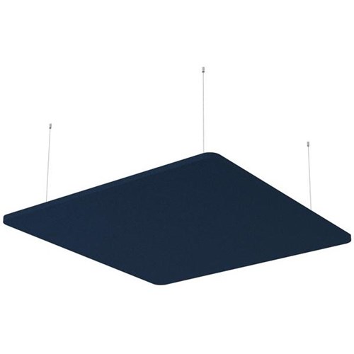 Boyd Visuals Floating Acoustic Ceiling Panel Square 1200x1200mm Navy Peony