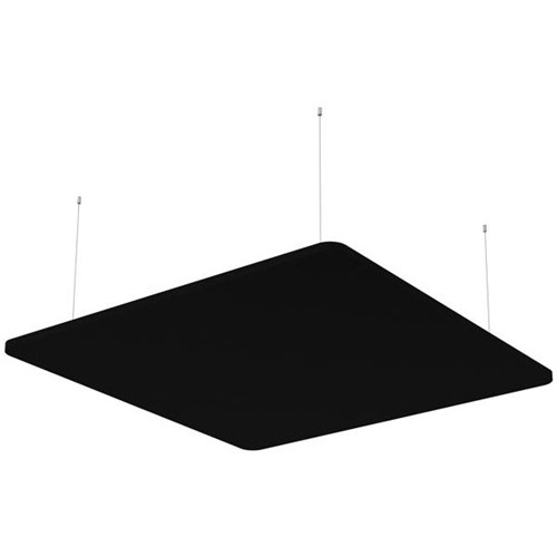 Boyd Visuals Floating Acoustic Ceiling Panel Square 1200x1200mm Black