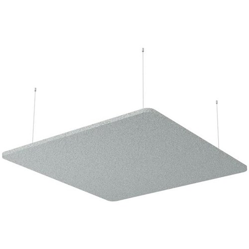 Boyd Visuals Floating Acoustic Ceiling Panel Square 1200x1200mm Dark Silvery Grey