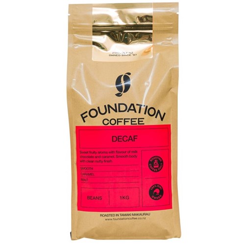 Foundation Coffee Decaf Coffee Beans 1kg