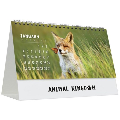 Easy2C Desk Calendar 2026 Animal Kingdom