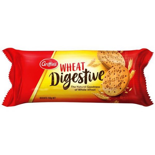 Griffin's Wheat Digestive Biscuits 250g, Carton of 24