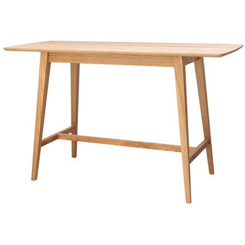 Akito American Ash Timber Bar Leaner Table 2000x1050mm Natural Stain
