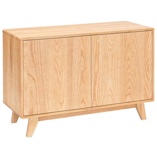 Akito American Ash Timber Credenza Two Door 1140x750mm Natural Stain