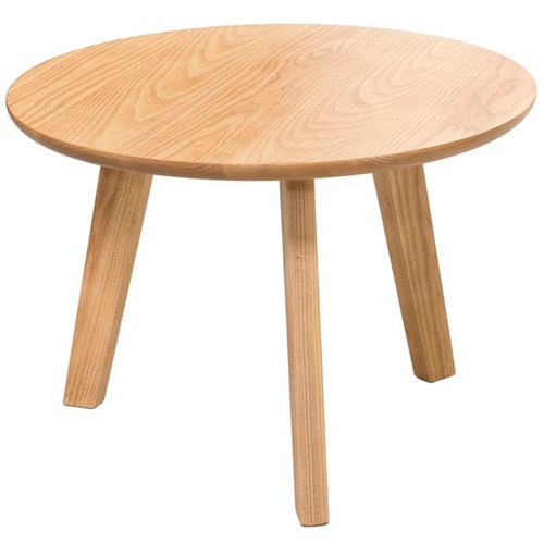 Akito American Ash Timber Coffee Table Round 700x400mm Natural Stain