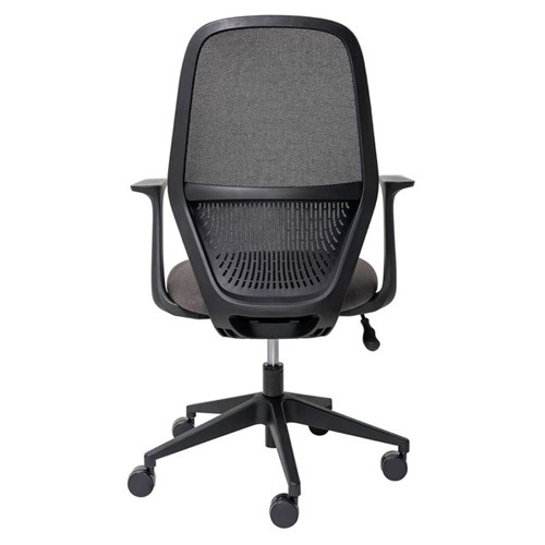 Mondo Soho Chair With Arms Mesh Back Black/Black