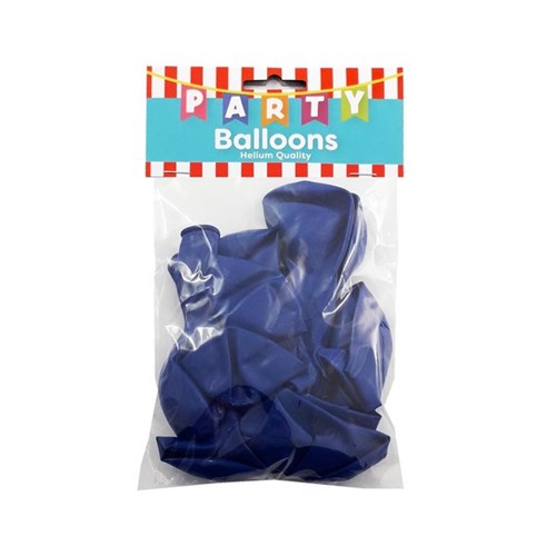 Party Balloons 27.5cm Blue, Pack of 15