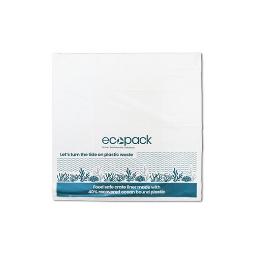 Ecopack Ocean-Bound Plastic Crate Liners 650x650mm, Carton of 500