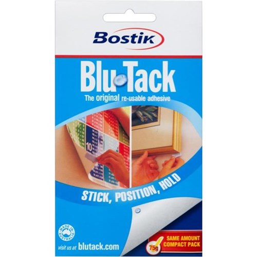 Bostik BluTack Reusable Adhesive 75g Blue OfficeMax NZ