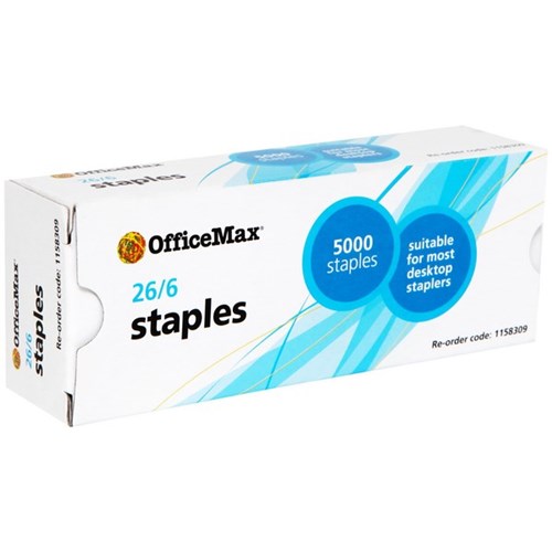 OfficeMax Staples 26/6, Pack of 5000