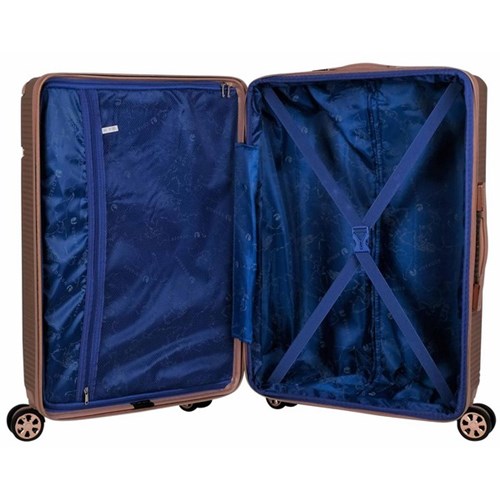 Voyager Seville V7300 Trolley Suitcase 550cm Pink