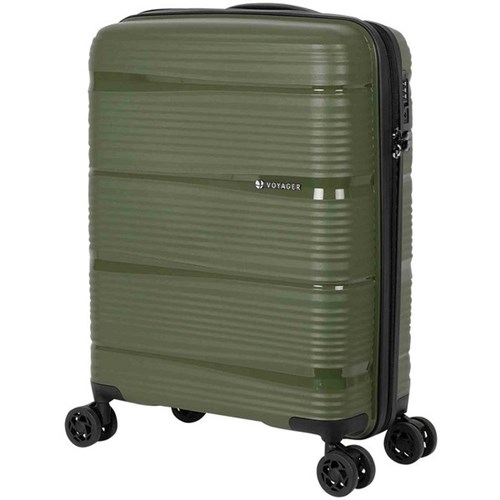Voyager Berlin V7400 Trolley Suitcase 550mm Green