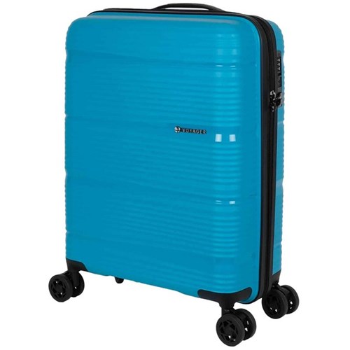 Voyager Berlin V7400 Trolley Suitcase 550mm Blue