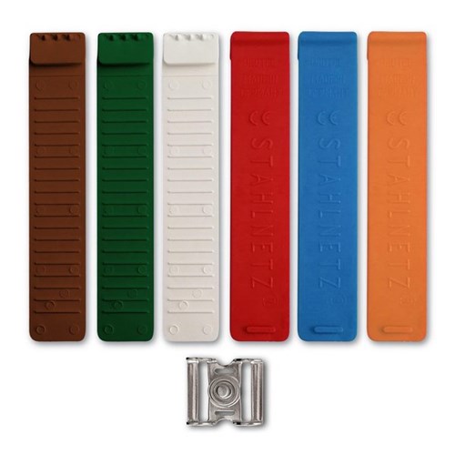 Protec Button Closure Straps To Fit Protec Chain Mesh Gloves, Pack of 4