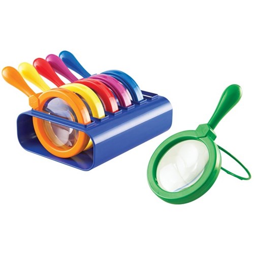 Primary Science™ Jumbo Magnifiers with Stand, Set of 6