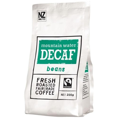 Mountain Water Fairtrade Decaf Coffee Beans 200g