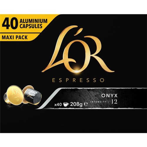 L'OR Espresso Onyx Coffee Capsules, Pack of 40