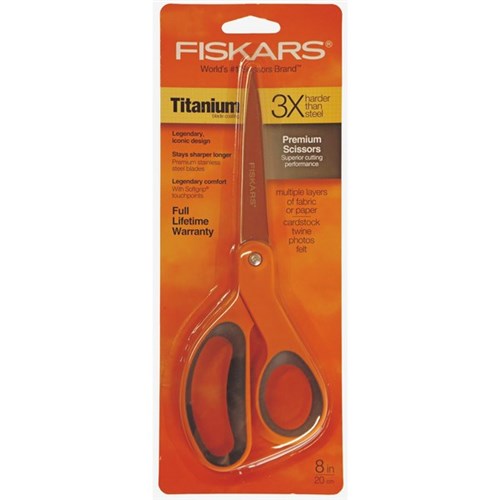 Fiskars Premium Scissors 200mm Orange