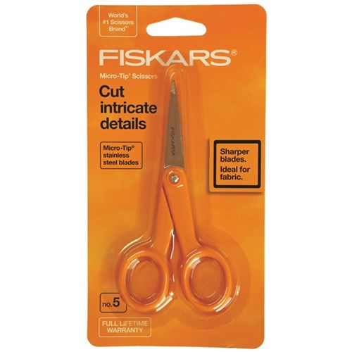 Fiskars No.5 Micro Tip Scissors Orange