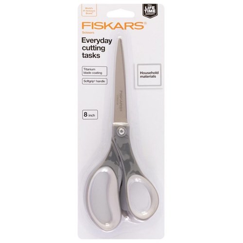 Fiskars Everyday Scissors 200mm Grey