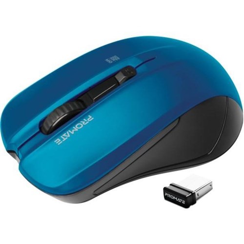 Promate Contour Ergonomic Wireless Mouse Blue