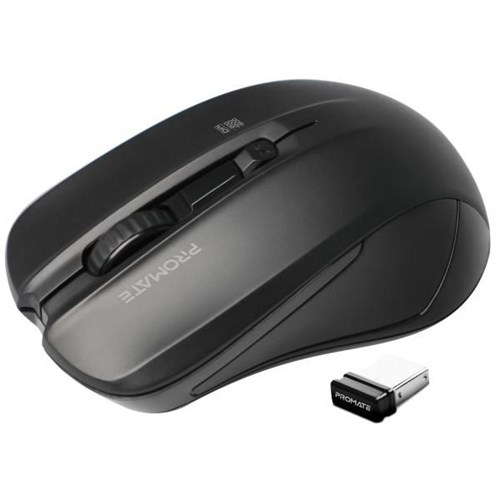 Promate Contour Ergonomic Wireless Mouse Black 