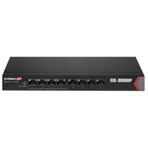 Edimax 8-Port Gigabit Web Managed Switch with 4 PoE+ Ports