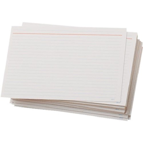 85C System Cards Feint Head Ruled 8x5 Inch 200x125mm, Pack of 100