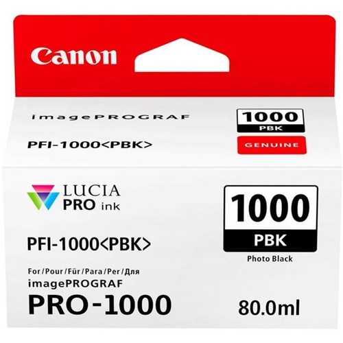 Canon PFI-1000PBK Black Ink Tank