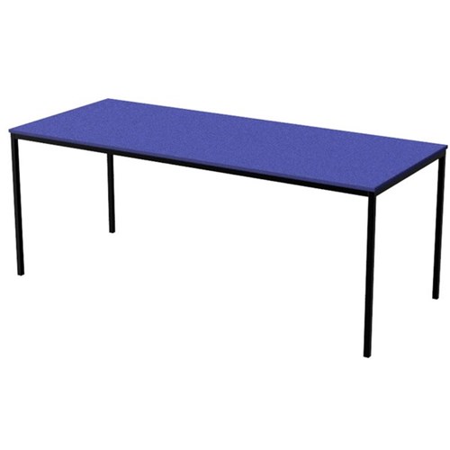 Zealand High Rectangle School Table 1800x750x520mm Blue