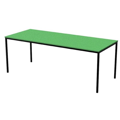 Zealand High Rectangle School Table 1800x750x520mm Green
