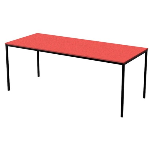 Zealand High Rectangle School Table 1800x750x520mm Red