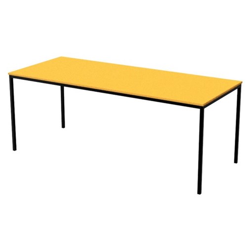 Zealand High Rectangle School Table 1800x750x520mm Yellow