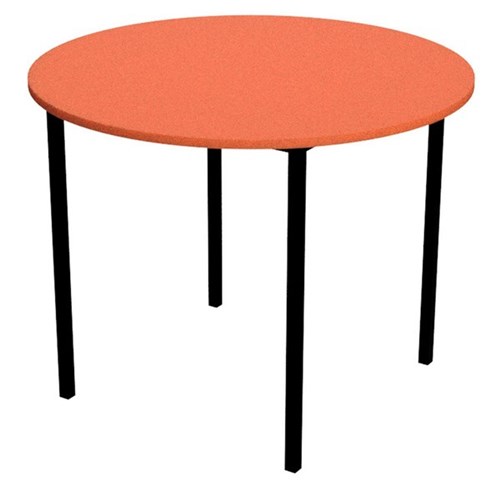 Zealand Round School Table 900mm Orange