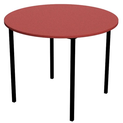 Zealand Round School Table 900mm Red