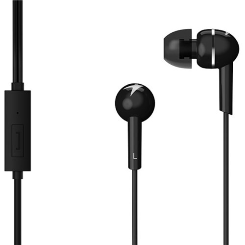 Genius HSM300 InEar Headphones Black OfficeMax NZ