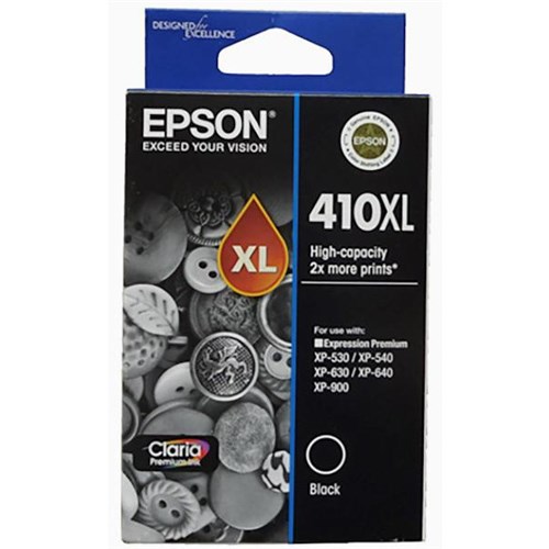 Epson 410XL Black Ink Cartridge High Yield