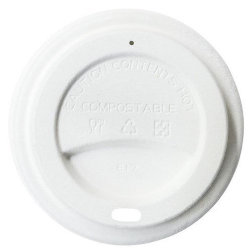 Home Compostable Lids For Paper Cup 300ml, Carton of 1000