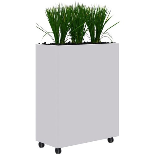 Rapid Mobile Planter Including Artificial Plants 900x1200mm White/Grass