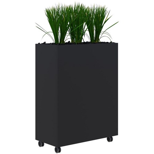 Rapid Mobile Planter Including Artificial Plants 900x1200mm Black/Grass
